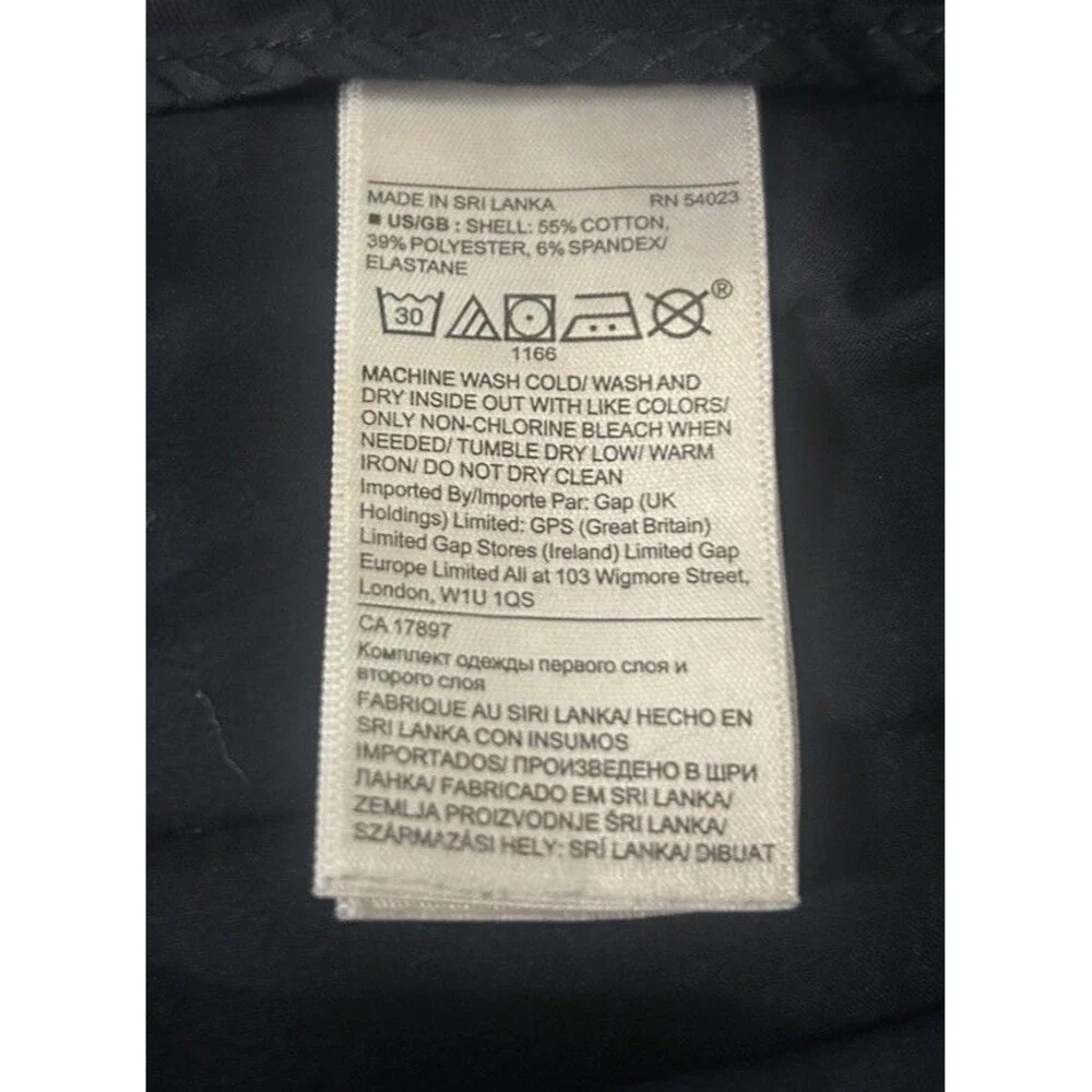 Banana Republic Aiden Short Chino  Men's 35 Navy Blue 9